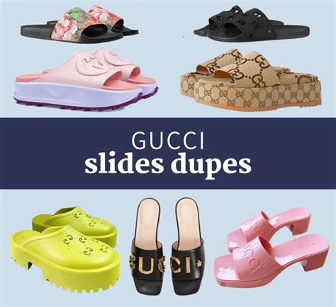 gucci not fake slide|gucci platform slides dupe.